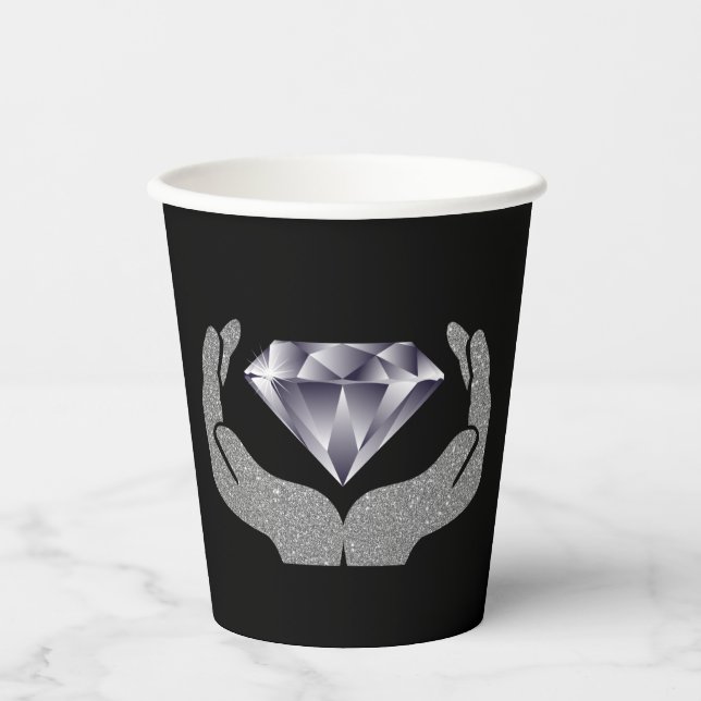 Diamond Hands Paper Cups (Front)