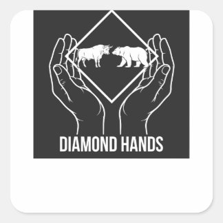 Diamond Hands — Square Sticker