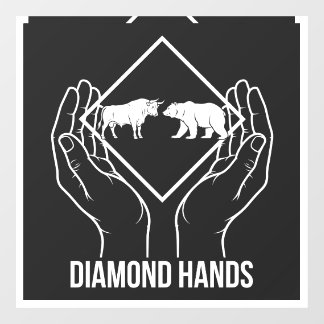 Diamond Hands — Window Cling