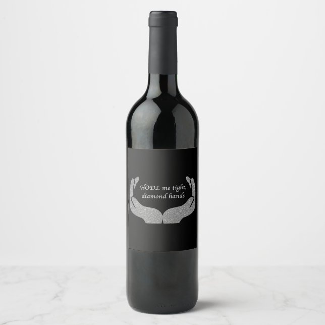 Diamond Hands Wine Label (Front)