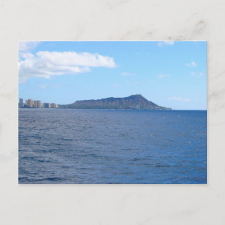 Diamond Head and Waikiki Skyline from the Pacific  Postcard