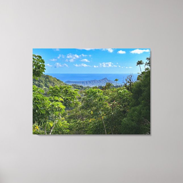 Diamond Head Canvas Print (Front)