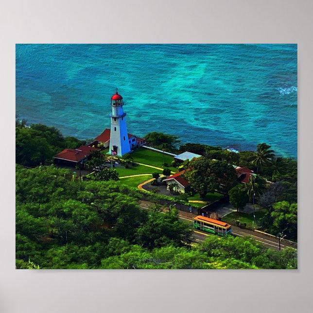 Diamond Head Lighthouse #1 Poster (Front)