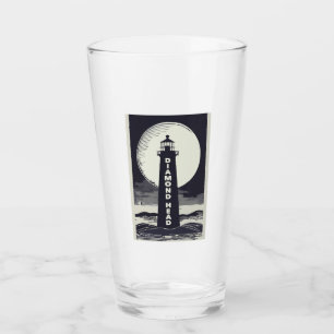 Diamond Head Lighthouse Hawaii Moon Glass