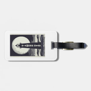 Diamond Head Lighthouse Hawaii Moon Luggage Tag
