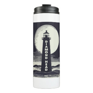 Diamond Head Lighthouse Hawaii Moon Thermal Tumbler