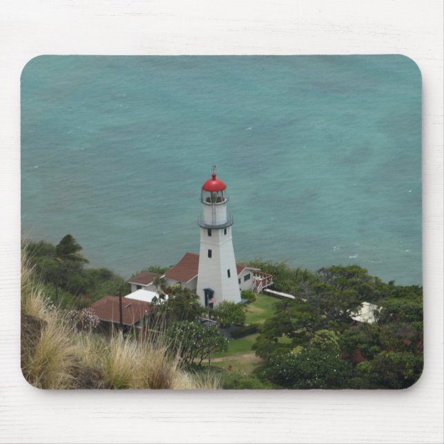 Diamond Head Lighthouse in Hawaii  Mouse Mat (Front)