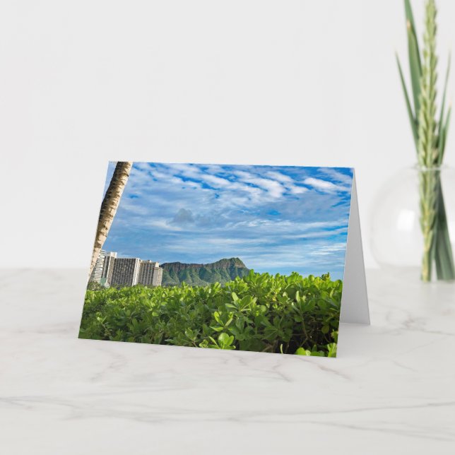 Diamond Head Sky Thank You Card (Front)