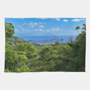 Diamond Head Tea Towel