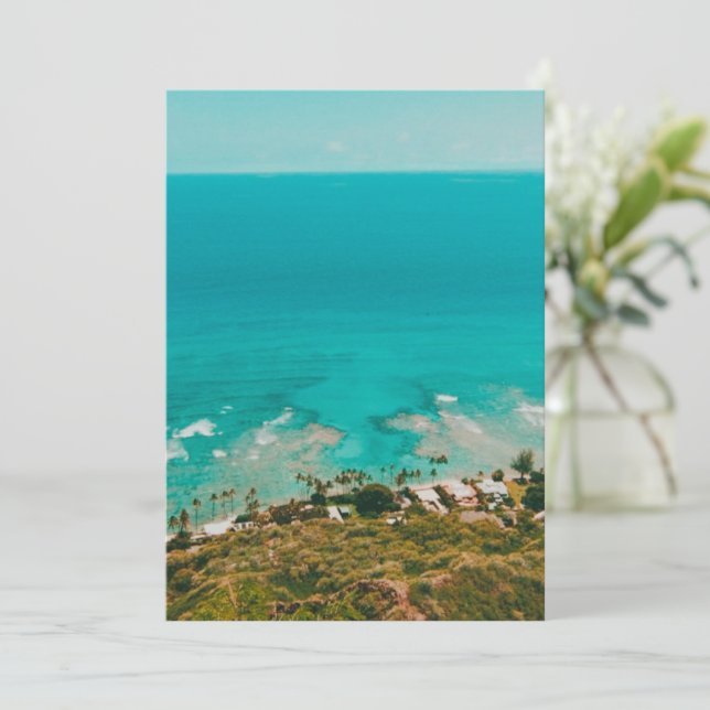 Diamond Head Viewpoint  Holiday Card (Standing Front)