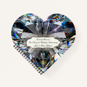 Diamond Heart 60th Wedding Anniversary Notebook