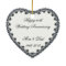 Diamond Heart 60th Wedding Anniversary Ornament