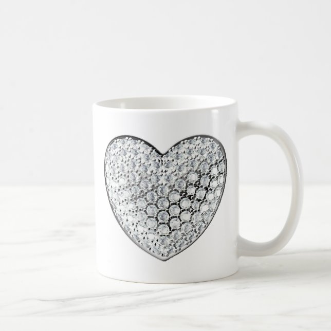 Diamond Heart Coffee Mug (Right)