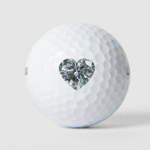 Diamond Heart Golf Ball