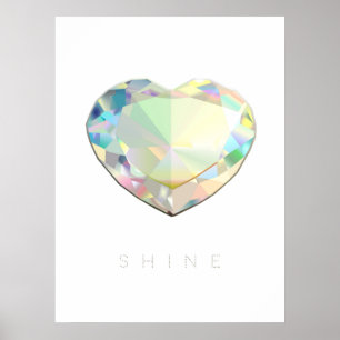 Diamond Heart Inspiration Poster