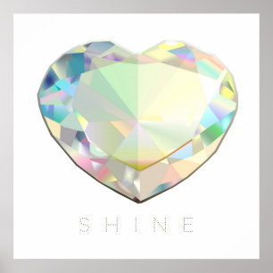 Diamond Heart Inspiration Poster