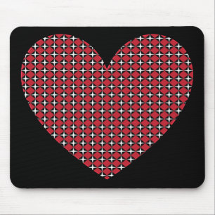 Diamond Heart Mouse Mat