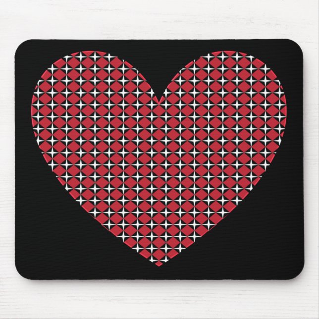 Diamond Heart Mouse Mat (Front)