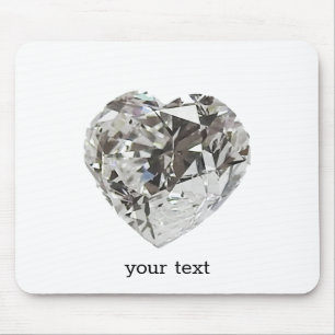Diamond Heart Mouse Mat