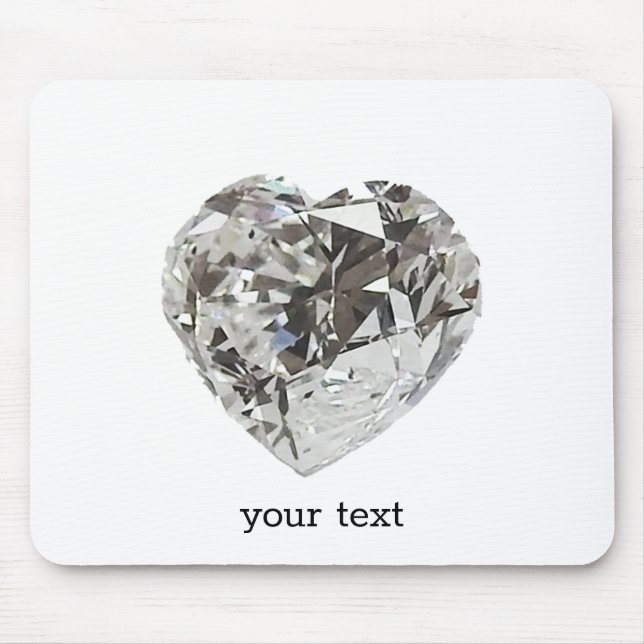 Diamond Heart Mouse Mat (Front)