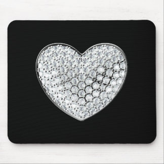 Diamond Heart Mouse Mat