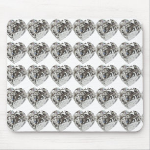 Diamond Heart Mouse Mat