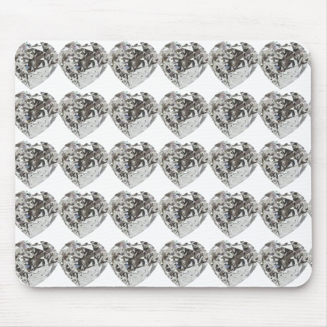 Diamond Heart Mouse Mat (Front)
