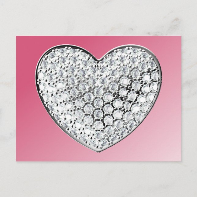 Diamond Heart Postcard (Front)