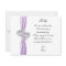 Diamond Heart Purple Wedding Maid Of Honour Card