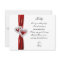 Diamond Heart Red Wedding Maid Of Honour Card