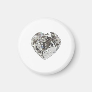 Diamond Heart shape Brilliant Magnet