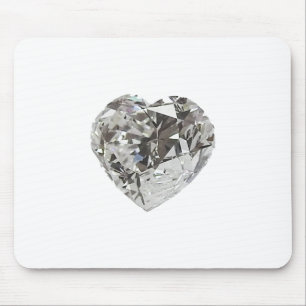 Diamond Heart shape Brilliant Mouse Mat