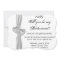 Diamond Heart White Wedding Bridesmaid Card