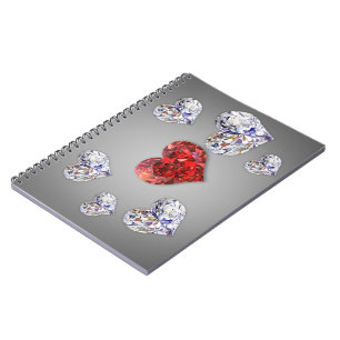 Diamond Hearts - Notebook
