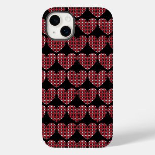 Diamond Hearts Pattern Case-Mate iPhone 14 Plus Case