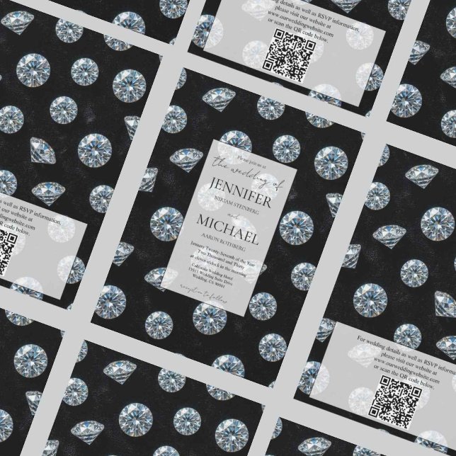 Diamond High End Formal | Luxury QR Code Wedding Invitation (Creator Uploaded)