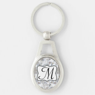 Diamond Ice Crystal Glitz Glam Glamour Key Chain