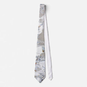 Diamond Ice Crystal Glitz Glam Glamour Mens Tie