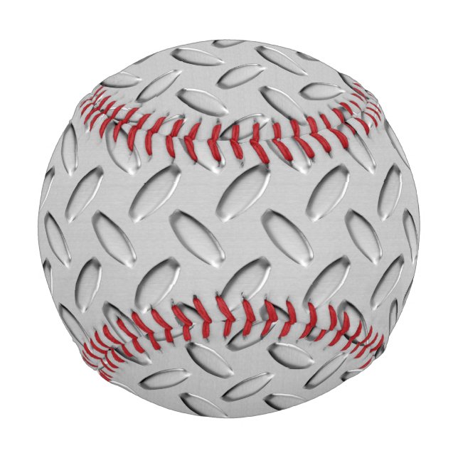 Diamond Industrial Style Background Customisable Baseball (Front)