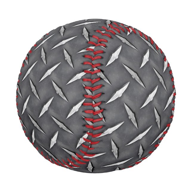Diamond Industrial Style Background Customise This Baseball (Angled)