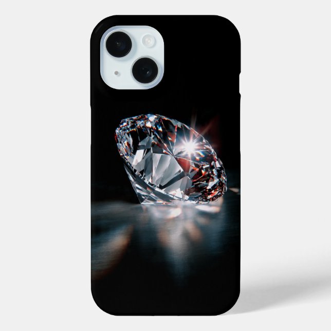 Diamond iPhone 15 Case – Sparkle with Every Swi (Back)