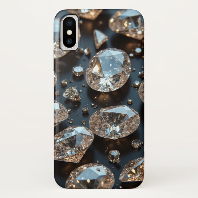 Diamond iPhone Case looks real diamond luxury (Back)