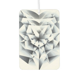 Diamond jewel cut facetted gemstone bling heart car air freshener
