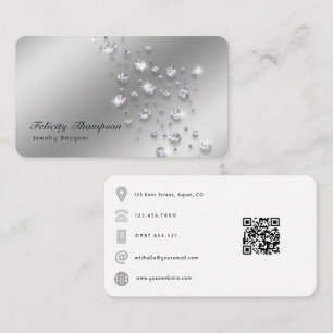 Diamond Jewellery Designer QR Code Business Card