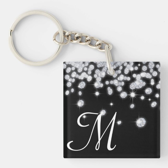 Diamond Jewels Jewellery Glitz Glam Glamou Key Cha Key Ring (Front)