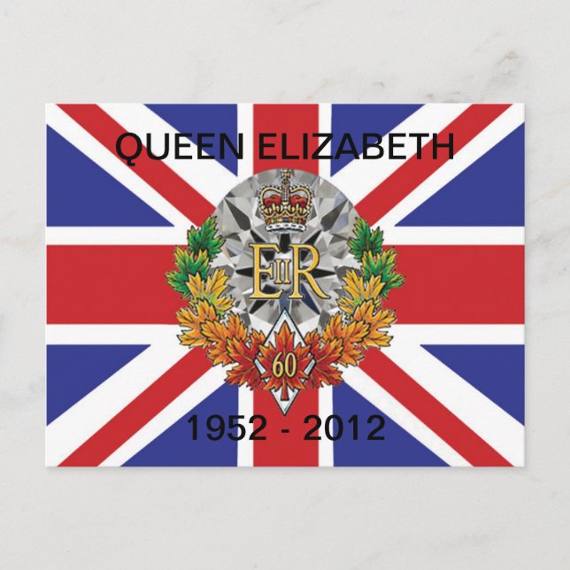 Diamond Jubilee 2012 60th Anniversary  Postcards (Front)