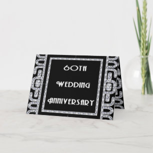 Diamond Jubilee 60th Wedding Anniversary Card