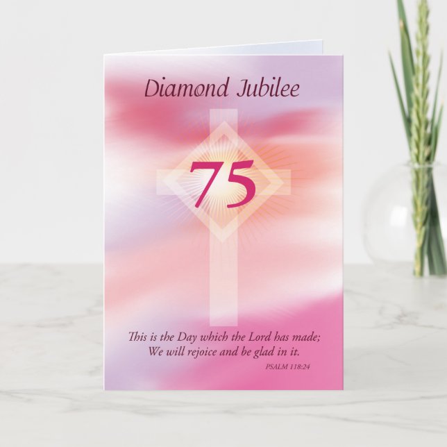 Diamond Jubilee, 75 Years as a Nun Card (Front)