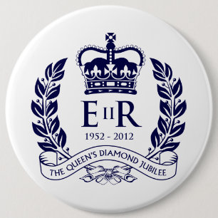 Diamond Jubilee Commemorative Button