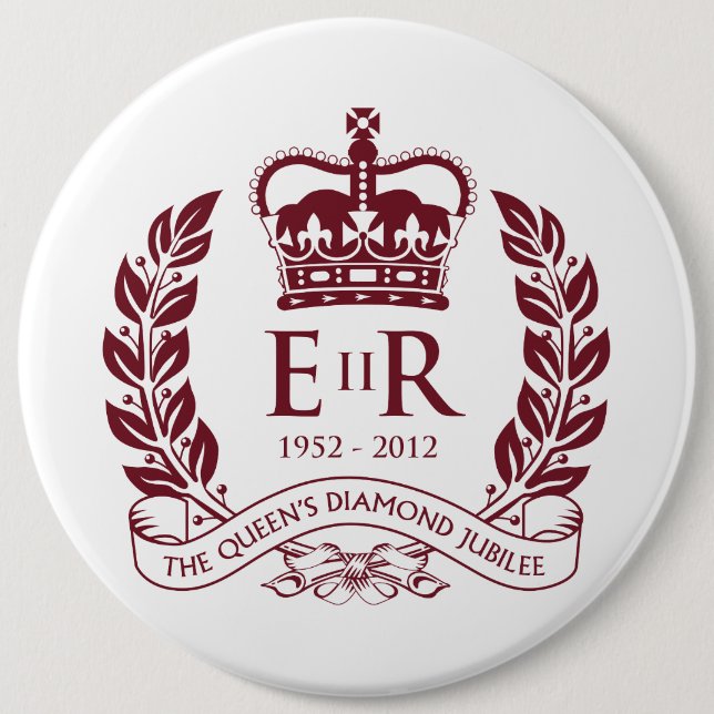 Diamond Jubilee Commemorative Button (Front)